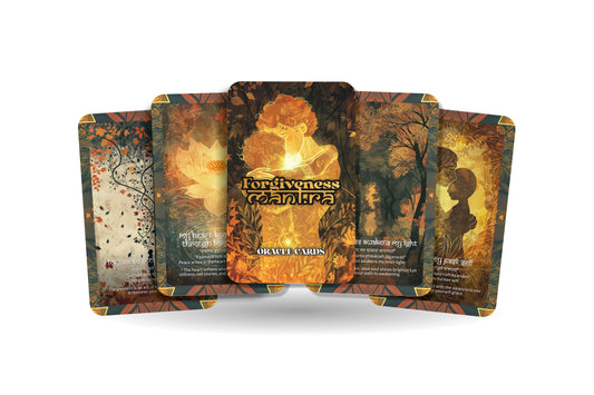 Forgiveness Mantra – A Heart Healing Oracle Deck – 22 Oracle Cards – Release, Renew, and Liberate