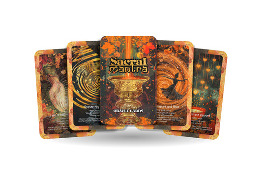 Sacral Mantra – A Creative Energy Oracle Deck – 22 Oracle Cards – Flow, Pleasure, and Passion