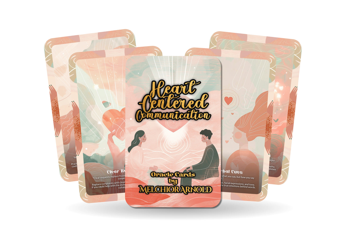 Heart-Centered Communication Cards – Speak From the Soul – Deep Listening & Loving Expression 22-Card Deck
