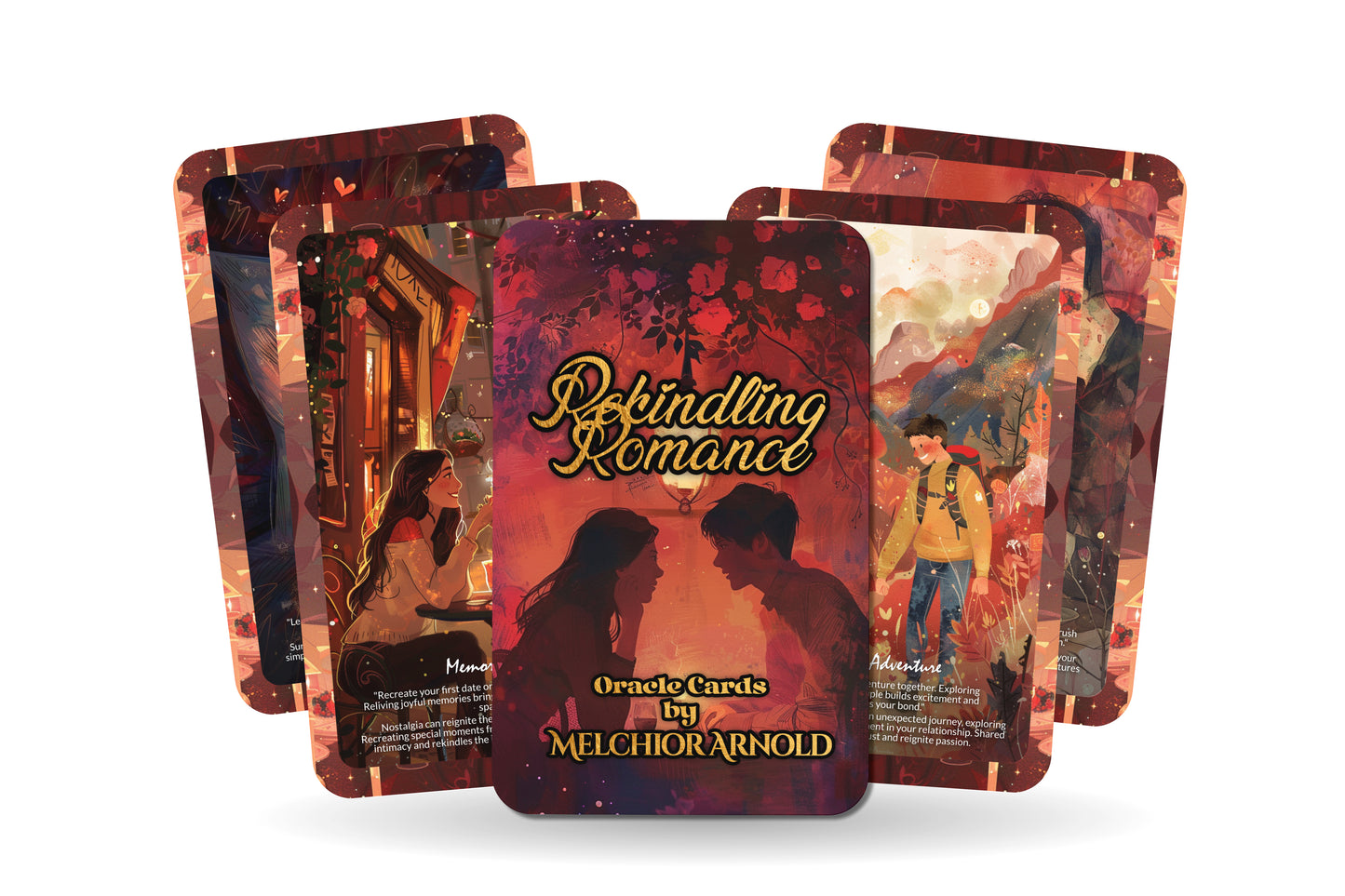 Rekindling Romance Oracle – Reignite Passion & Intimacy – Reconnect With Heart & Soul 22-Card Deck