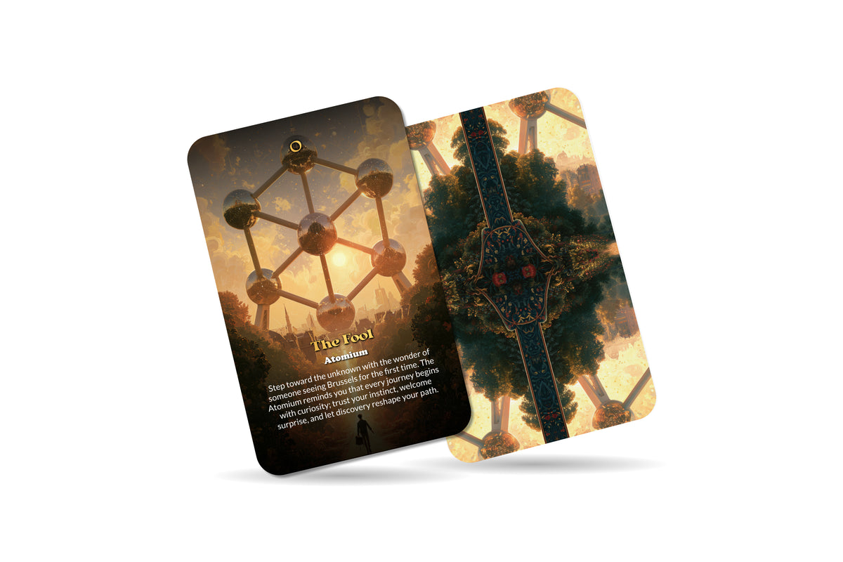 The Tarot of Brussels – A European Heritage Tarot Deck – 22 Tarot Cards – Gothic Splendor and Belgian Cultural Wisdom