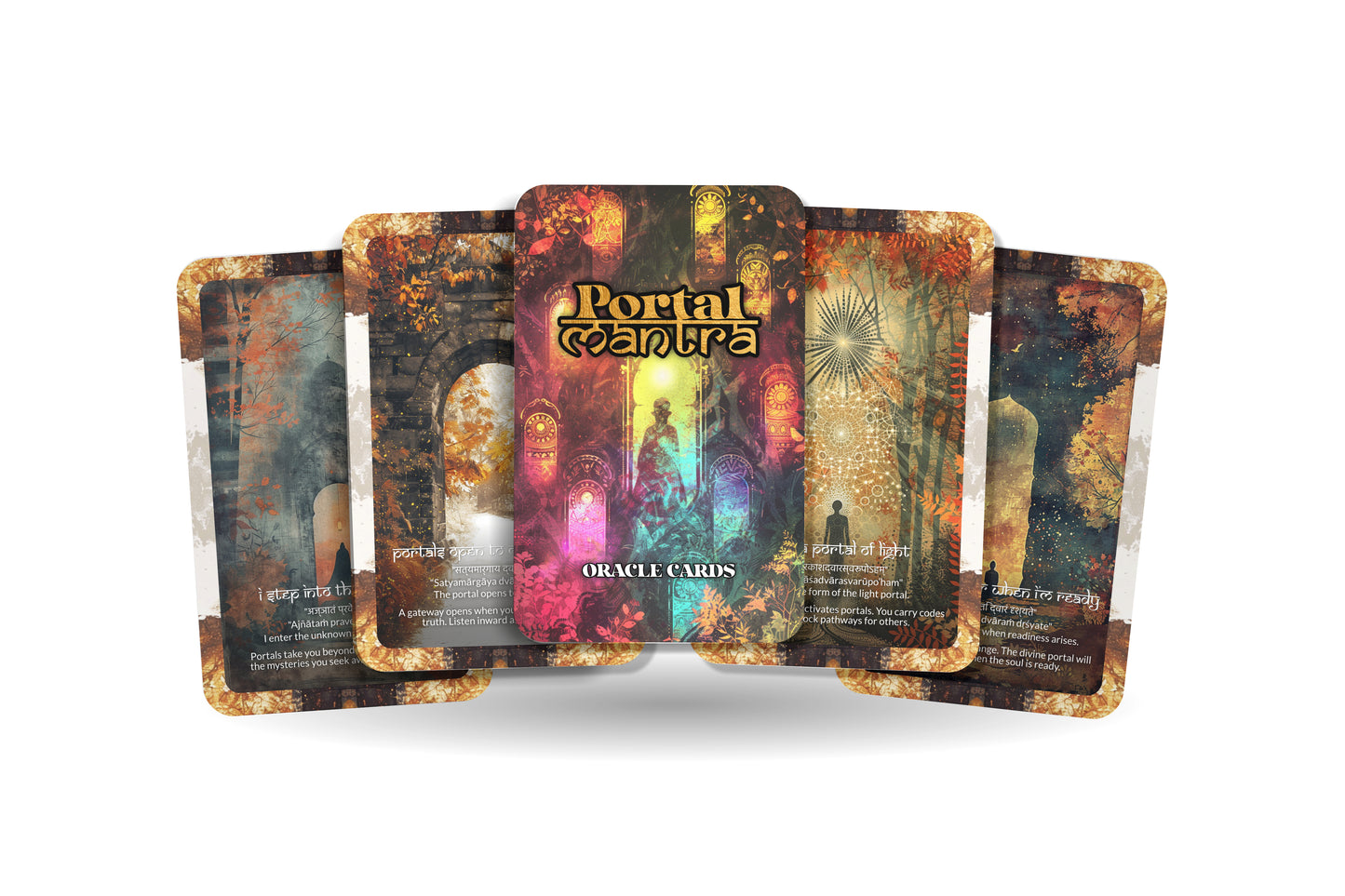 Portal Mantra – A Gateway Oracle Deck – 22 Oracle Cards – Enter the Realms of Possibility