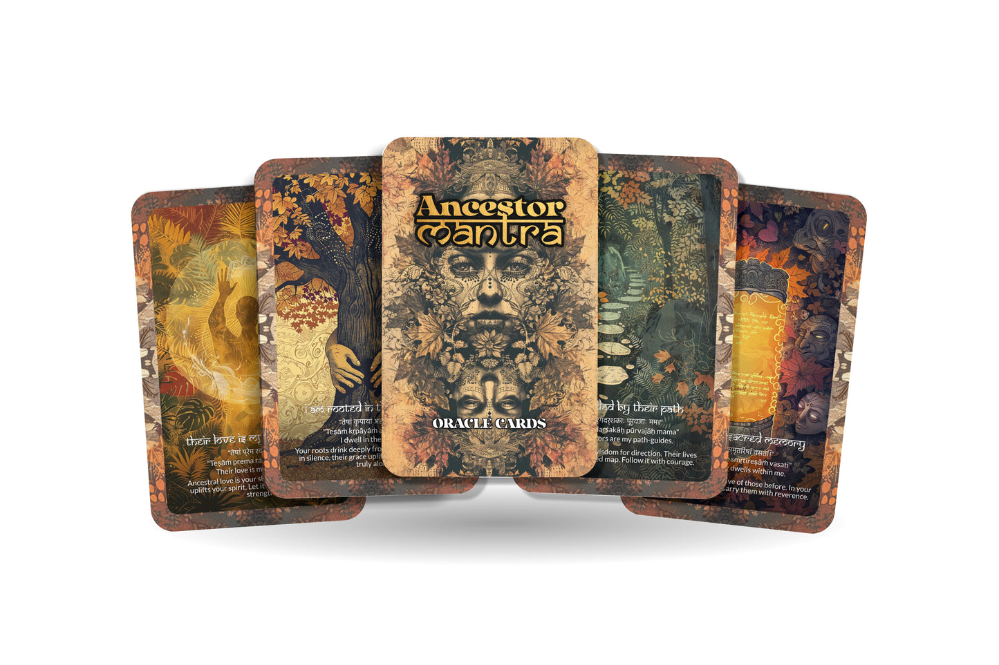 Ancestor Mantra – A Lineage Wisdom Oracle Deck – 22 Oracle Cards – Honoring Roots and Spirit Guides