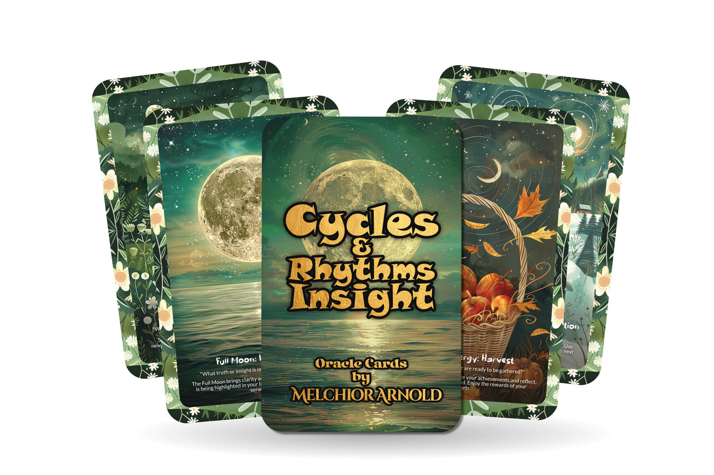 Cycles & Rhythms Insight Cards – Flow With Life’s Seasons – Align With Natural Energy Patterns 22-Card Deck