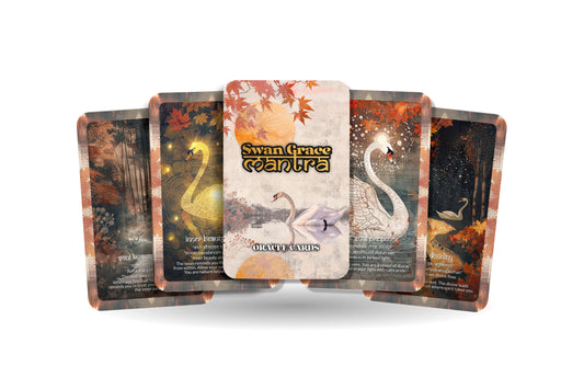Swan Grace Mantra – A Beauty & Balance Oracle Deck – 22 Oracle Cards – Moving in Sacred Elegance