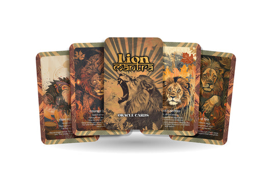 Lion Mantra – A Courage Oracle Deck – 22 Oracle Cards – Strength of the Heart Warrior