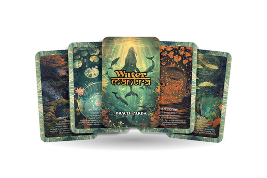 Water Mantra – An Emotional Healing Oracle Deck – 22 Oracle Cards – Flow with Grace and Depth
