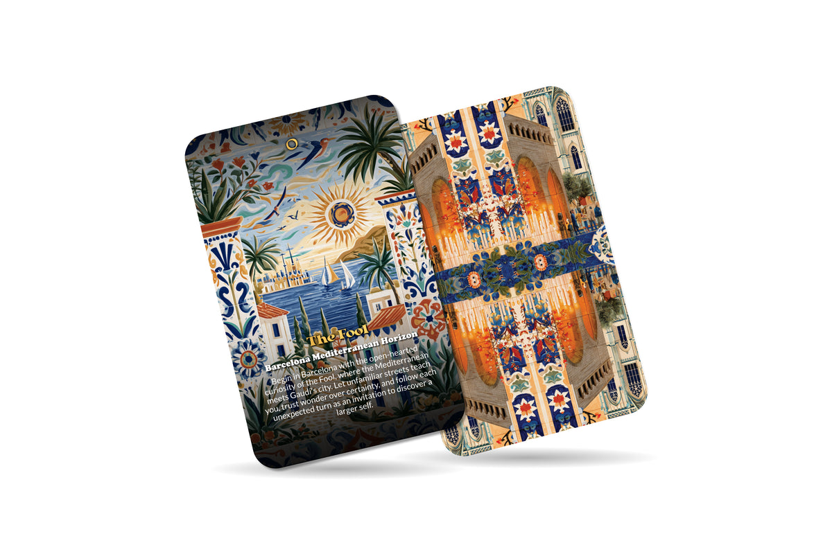 The Tarot of Barcelona – A Catalan Spirit Tarot Deck – 22 Tarot Cards – Art, Architecture, and Mediterranean Magic