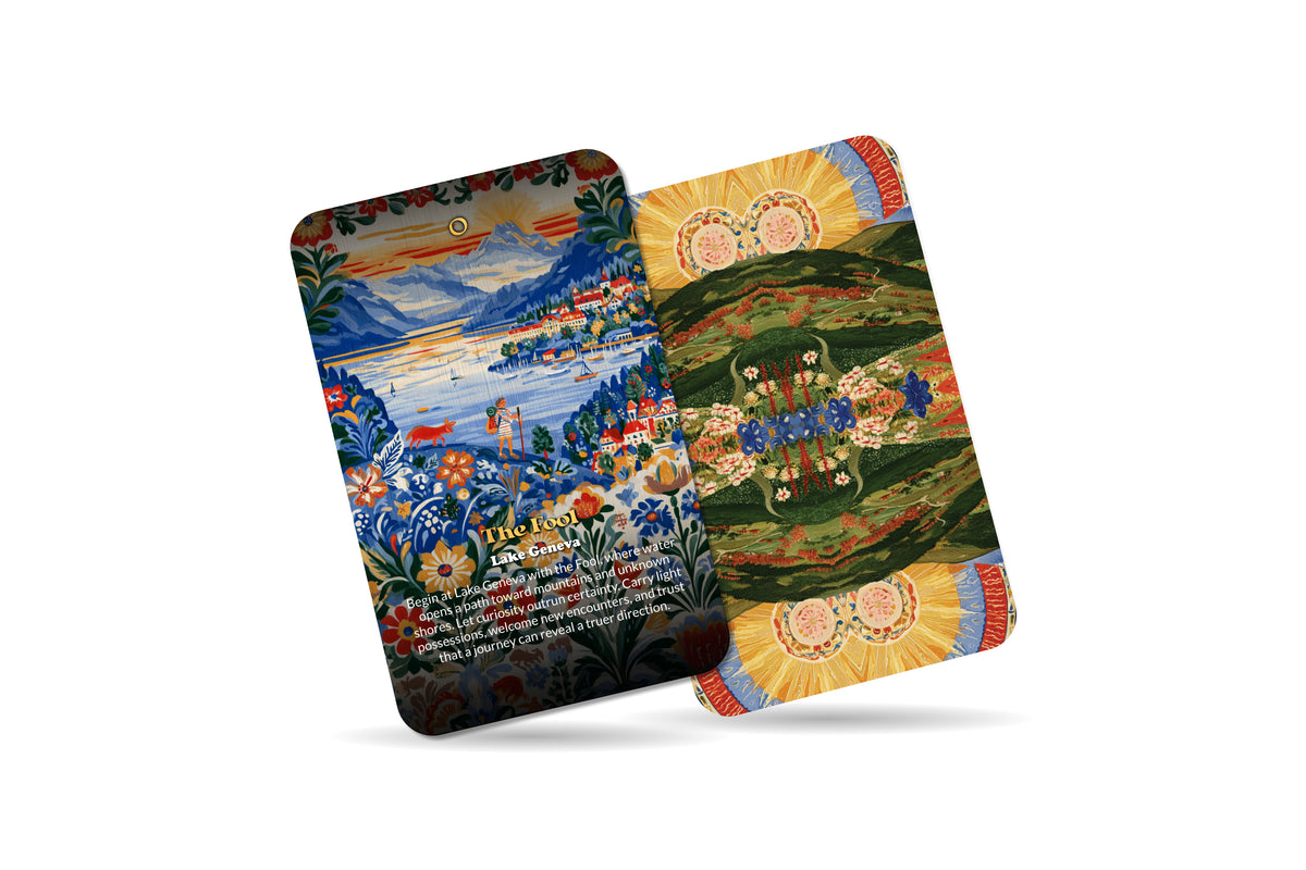 The Tarot of Geneva – A Lake and Alpine Tarot Deck – 22 Tarot Cards – Serenity and Swiss Mountain Wisdom
