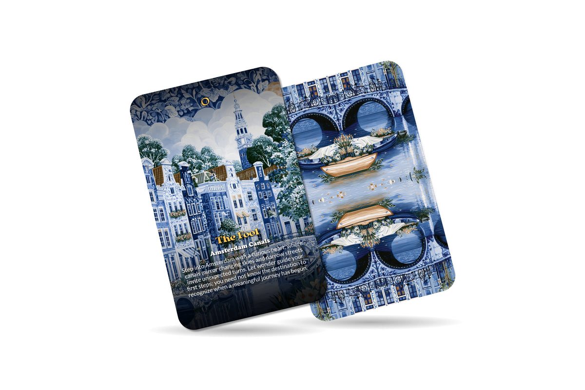 The Tarot of Amsterdam – A Canal City Tarot Deck – 22 Tarot Cards – Mystical Journeys Through the Netherlands’ Historic Heart