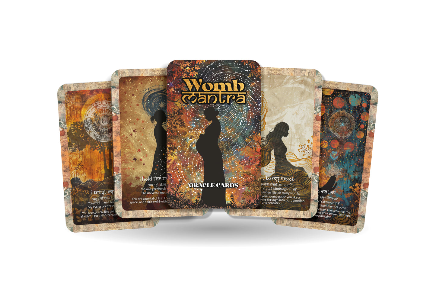 Womb Mantra – A Creative Portal Oracle Deck – 22 Oracle Cards – The Sacred Origin of All Life