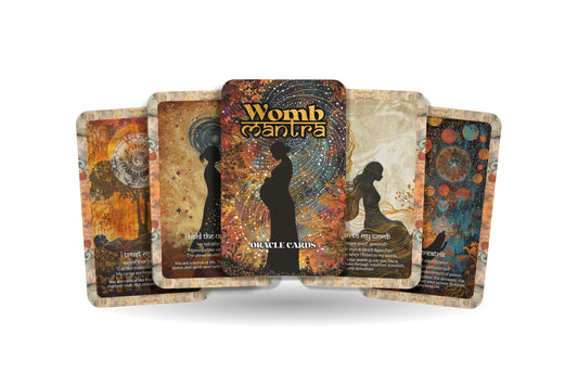 Womb Mantra – A Creative Portal Oracle Deck – 22 Oracle Cards – The Sacred Origin of All Life