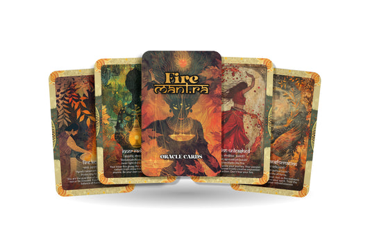 Fire Mantra – An Elemental Flame Oracle Deck – 22 Oracle Cards – Passion, Purification, and Power