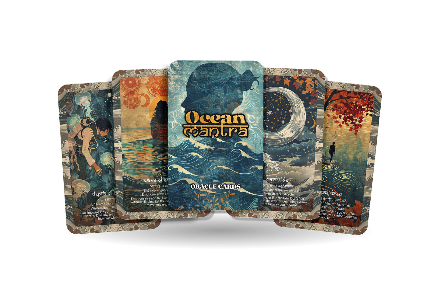 Ocean Mantra – A Flow Oracle Deck – 22 Oracle Cards – Depth, Emotion, and Surrender