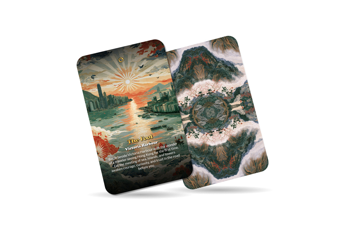 The Tarot of Hong Kong – A Dragon City Tarot Deck – 22 Tarot Cards – Eastern Wisdom and Harbour Energy