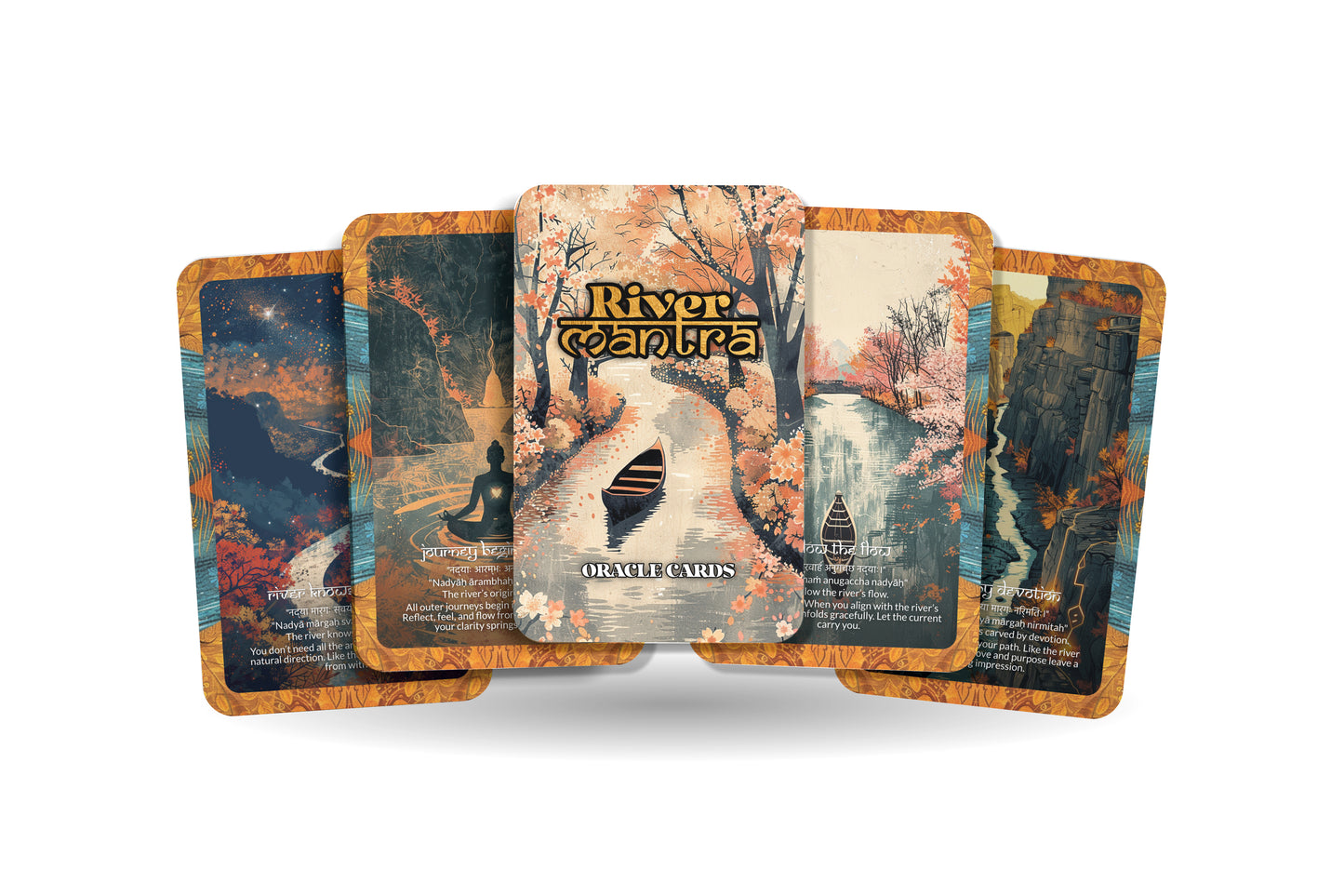 River Mantra – A Flow Oracle Deck – 22 Oracle Cards – Trusting the Current of Life