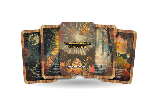 Transformation Mantra – An Alchemy Oracle Deck – 22 Oracle Cards – Evolve Through Fire and Light