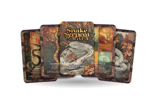 Snake Serpent Mantra – A Kundalini Awakening Oracle Deck – 22 Oracle Cards – Transformation Through Sacred Power