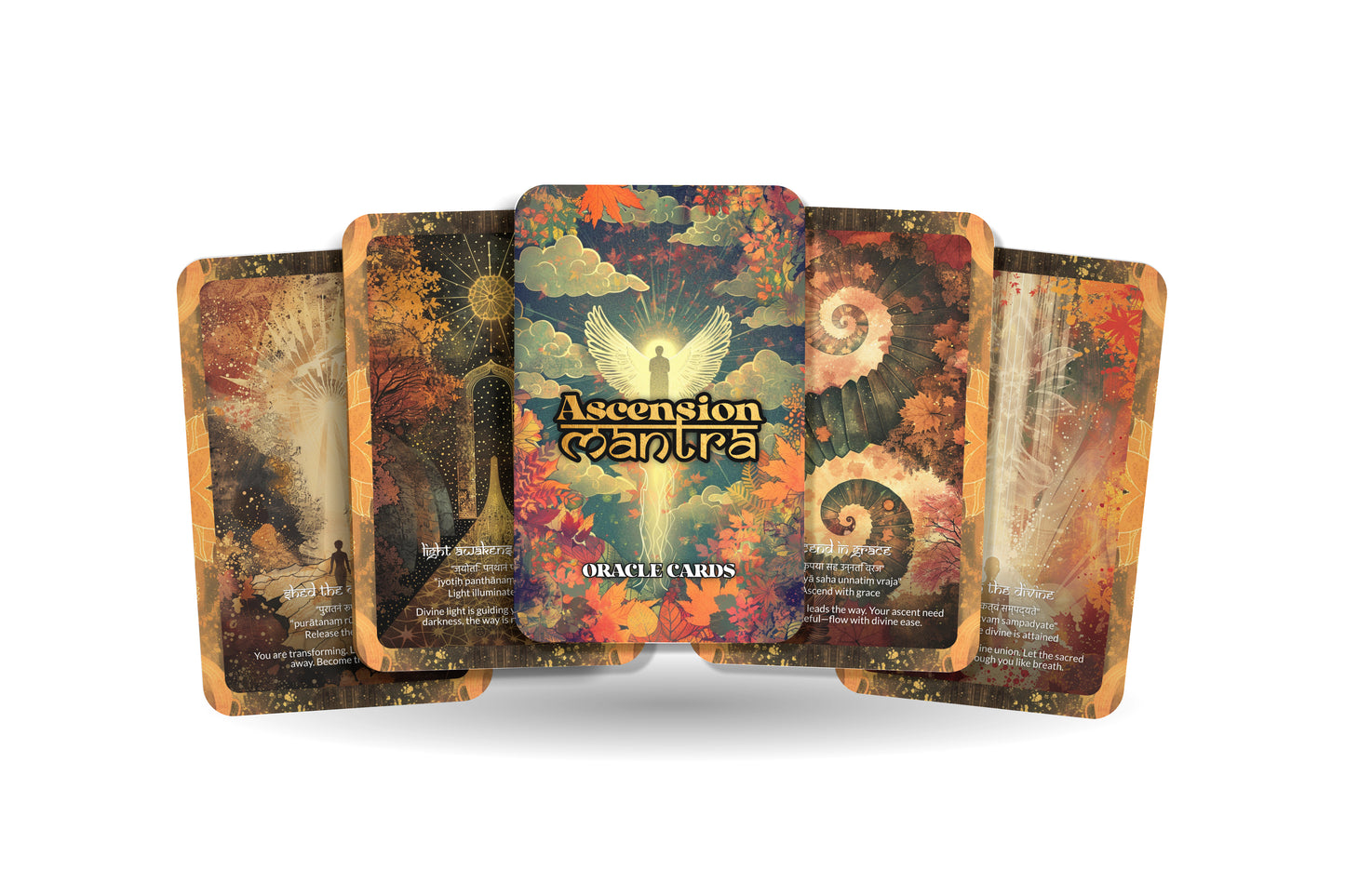 Ascension Mantra – A Divine Rising Oracle Deck – 22 Oracle Cards – Pathways to the Higher Self
