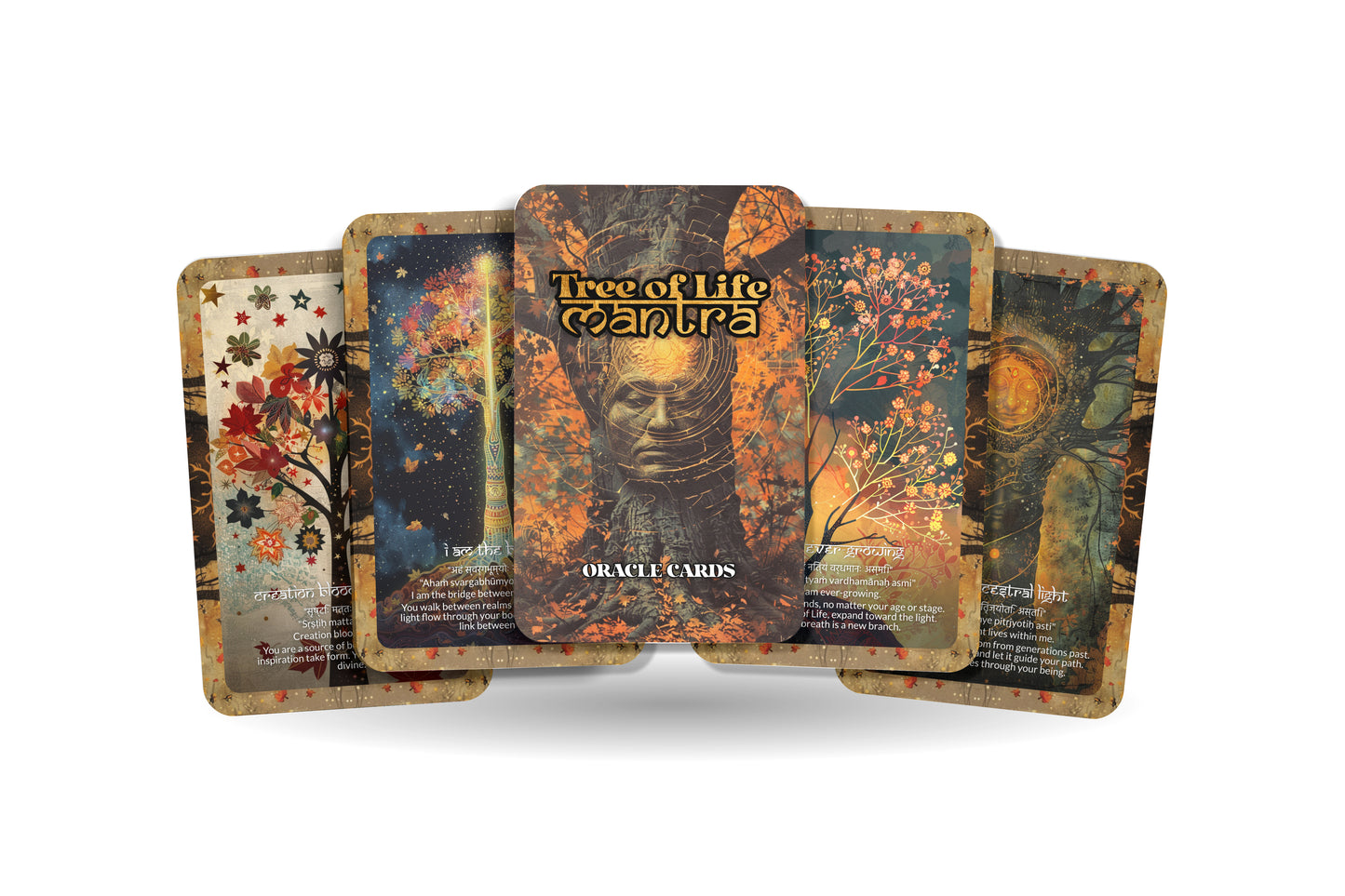 Tree of Life Mantra – A Sacred Blueprint Oracle Deck – 22 Oracle Cards – Rooted in the Cosmic Design