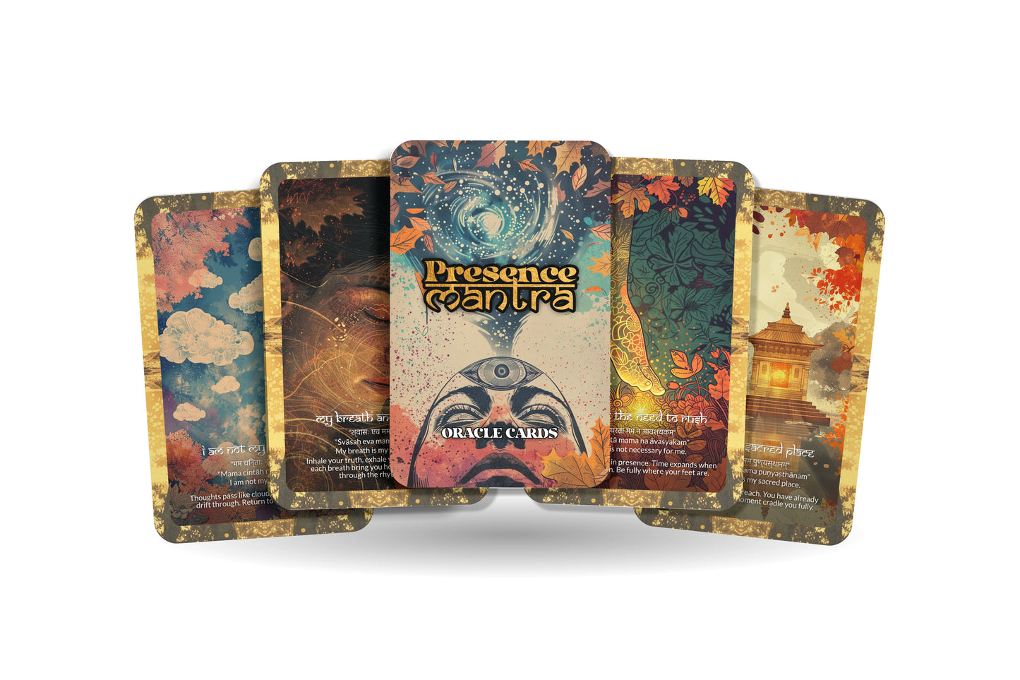 Presence Mantra – A Mindfulness Oracle Deck – 22 Oracle Cards – Living in the Eternal Now