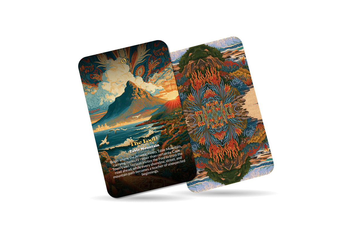 The Tarot of Cape Town – A Mountain and Ocean Tarot Deck – 22 Tarot Cards – Spirit of Table Mountain and the Sea