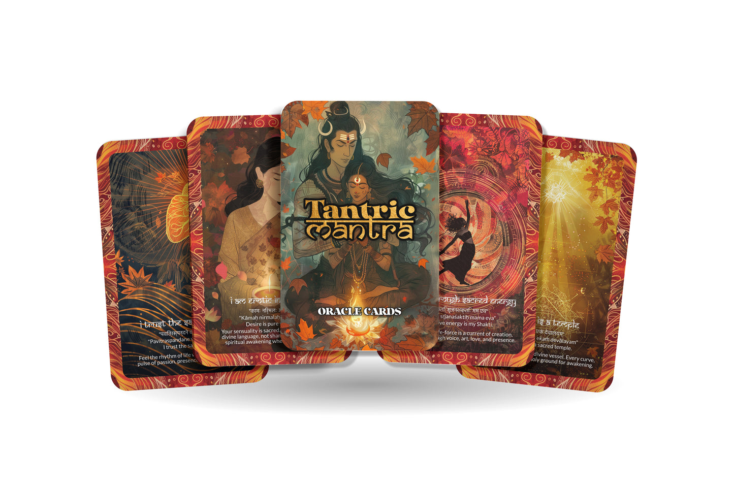 Tantric Mantra – A Sacred Union Oracle Deck – 22 Oracle Cards – Awakened Intimacy and Presence