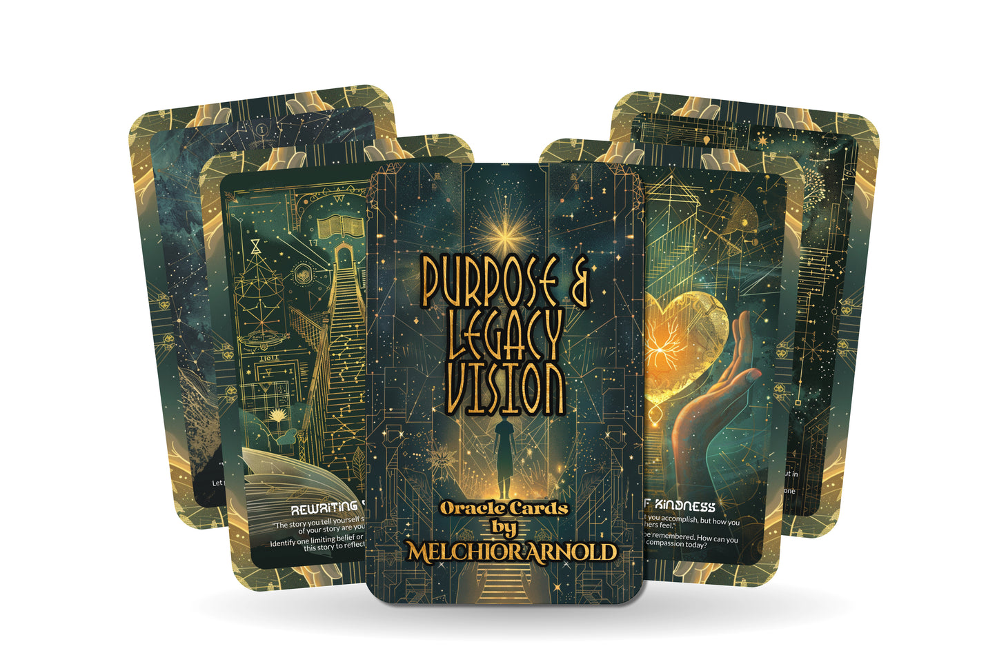 Purpose & Legacy Vision Deck – Live With Intention – Define Your Path & Life Mission 22-Card Deck