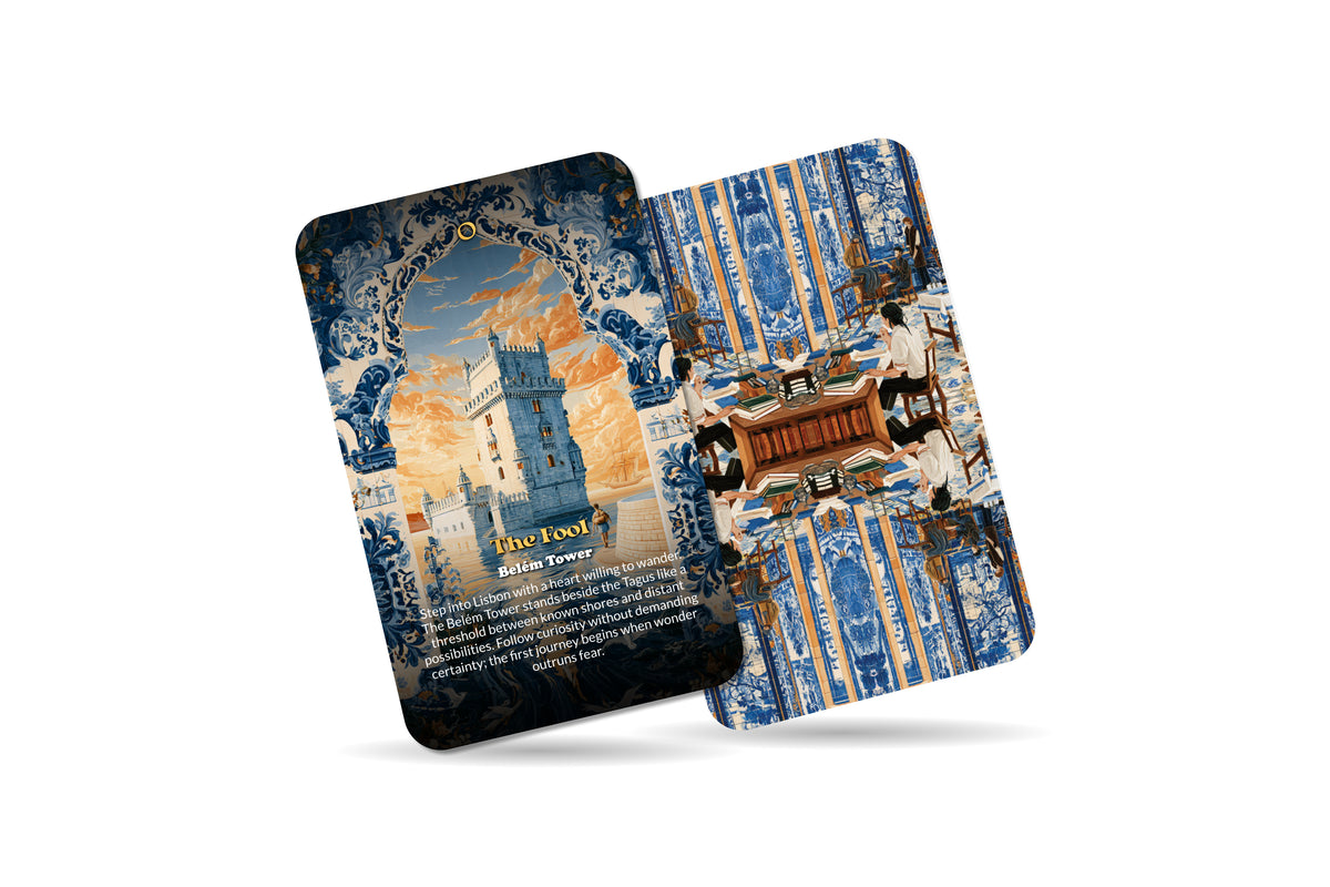 The Tarot of Lisbon – A Portuguese Soul Tarot Deck – 22 Tarot Cards – Fado, Sea, and Discoverers’ Dreams