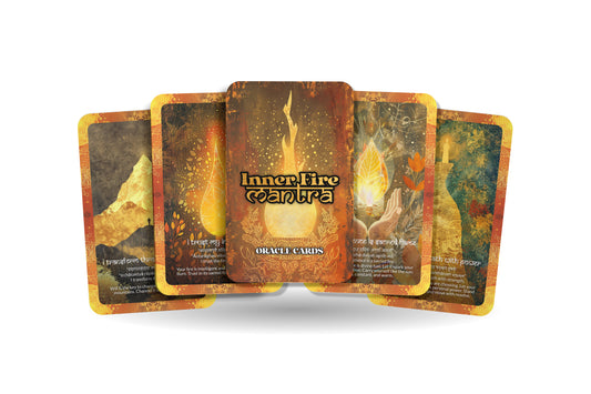 Inner Fire Mantra – A Purpose Igniter Oracle Deck – 22 Oracle Cards – Fueling Passion and Power