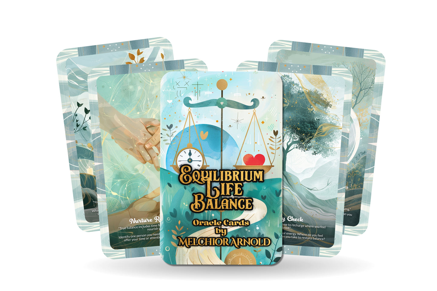 Equilibrium Life Balance Oracle – Find Harmony Within – Mind, Body & Spirit Alignment 22-Card Deck