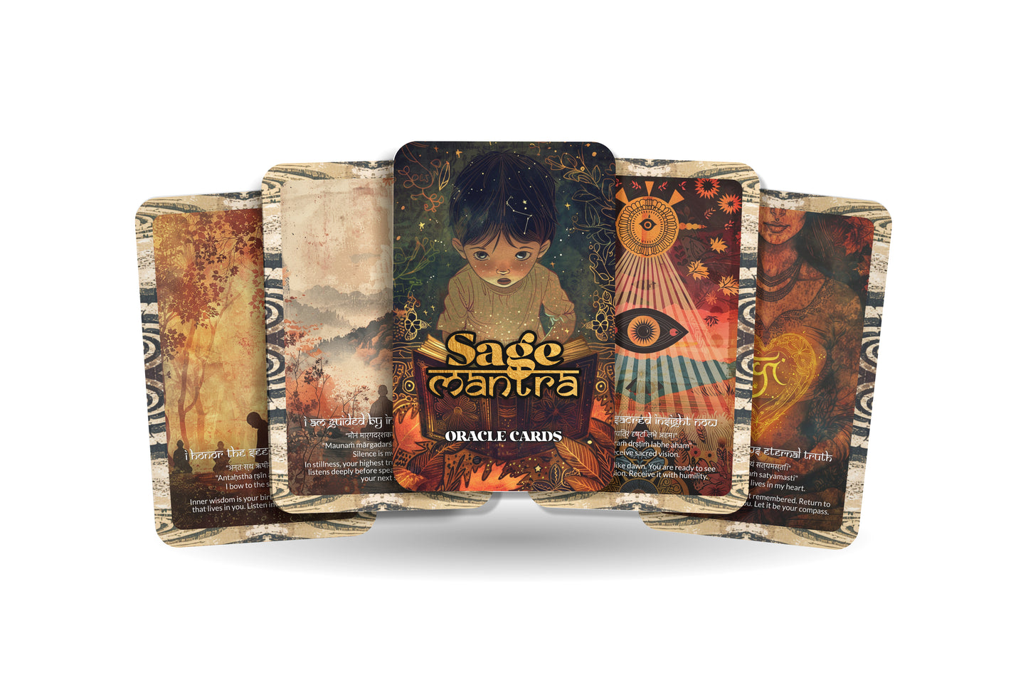 Sage Mantra – A Wisdom Keeper Oracle Deck – 22 Oracle Cards – Guidance from the Ancient Path