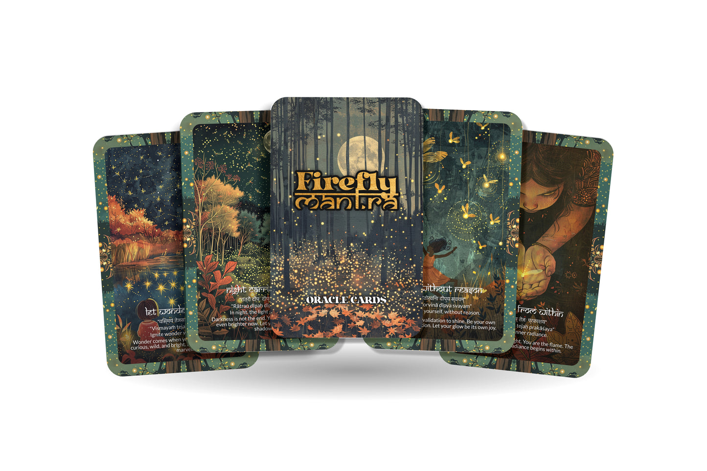Firefly Mantra (Inner Spark) – A Light Within Oracle Deck – 22 Oracle Cards – Illuminating the Darkness