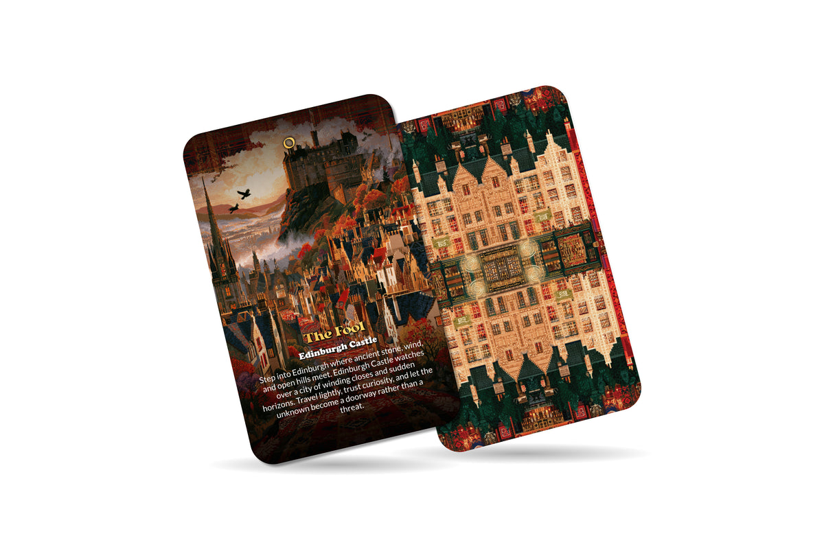 The Tarot of Edinburgh – A Scottish Mysteries Tarot Deck – 22 Tarot Cards – Castles, Highlands, and Celtic Legends