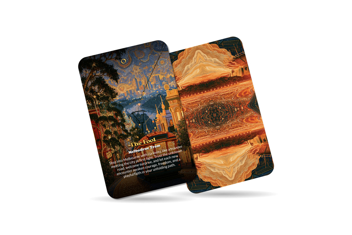 The Tarot of Melbourne – An Australian Spirit Tarot Deck – 22 Tarot Cards – Urban Culture and Nature’s Ancient Energy