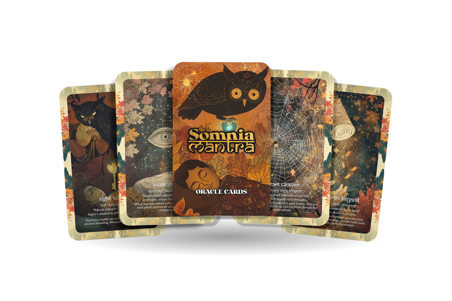 Somnia Mantra – A Dream Realms Oracle Deck – 22 Oracle Cards – Echoes from the Inner Night