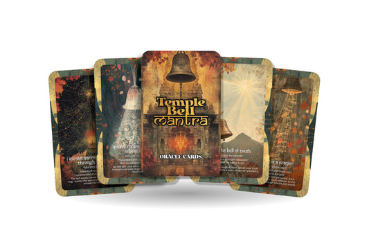 Temple Bell Mantra – A Vibration Oracle Deck – 22 Oracle Cards – Awakening Through Sacred Sound