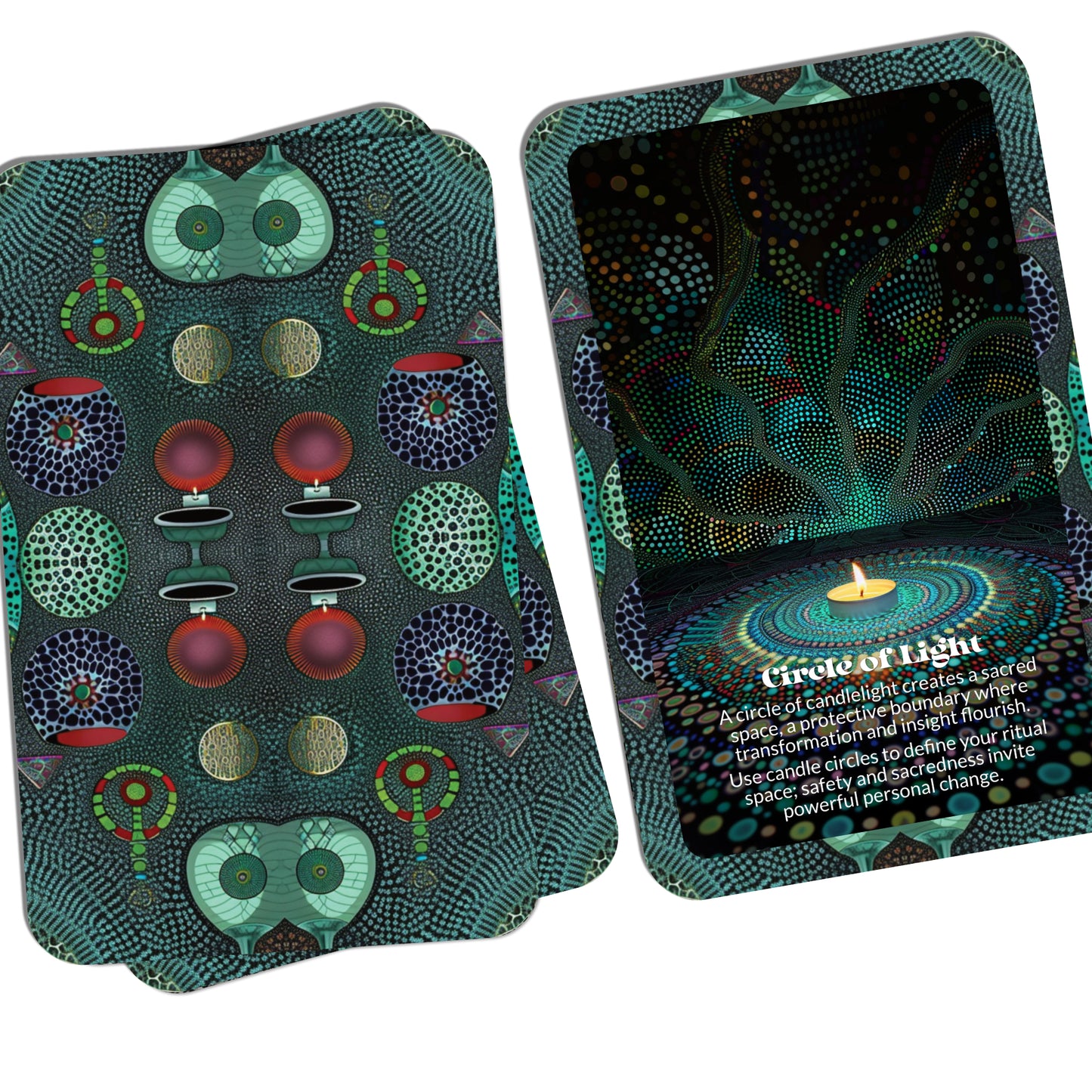 Candle Language – A Fire Ritual Oracle Deck – 22 Oracle Cards – Flames That Speak in Shadows and Smoke