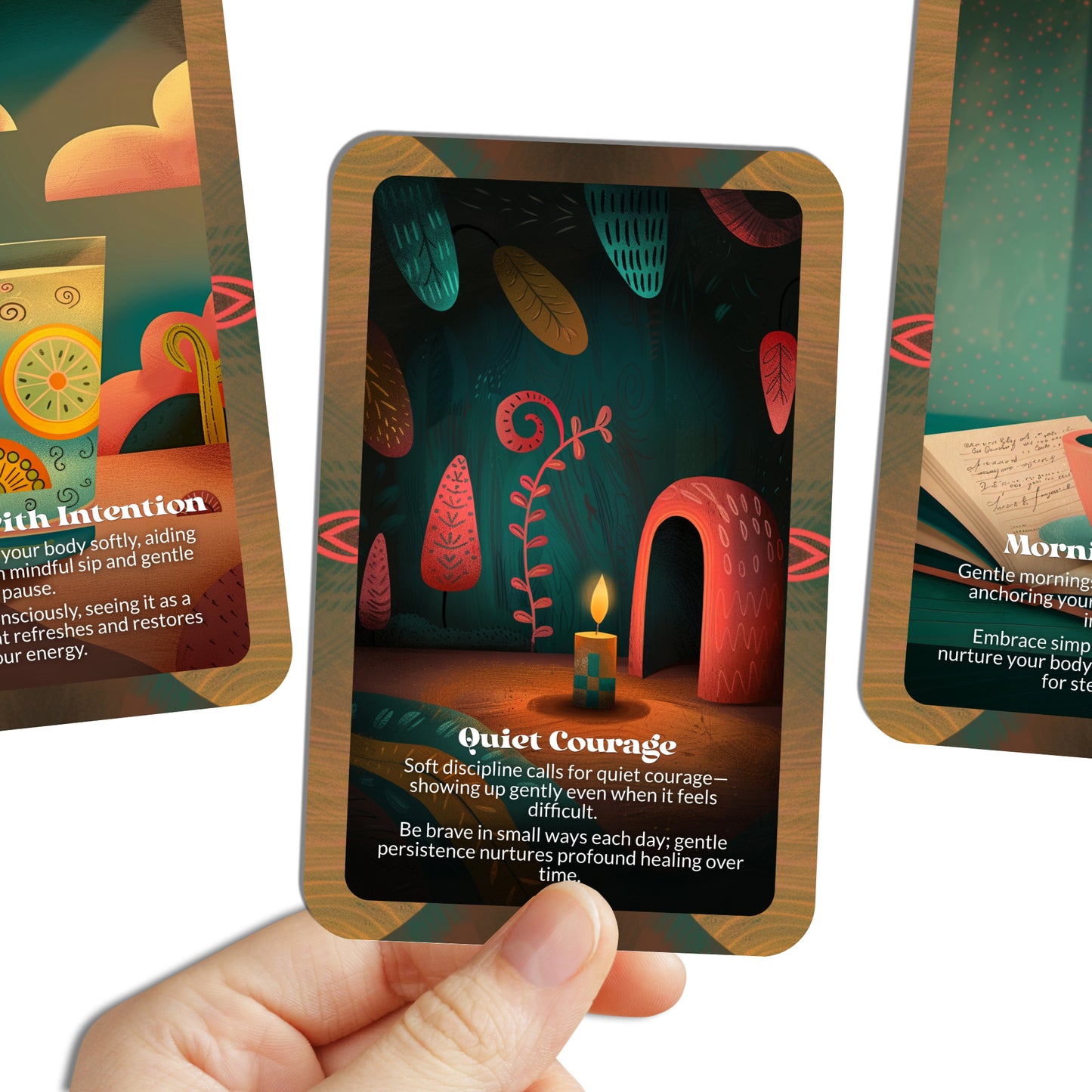 Soft Discipline – A Self-Care Oracle Deck – 22 Oracle Cards – Gentle Habits that Quietly Save You