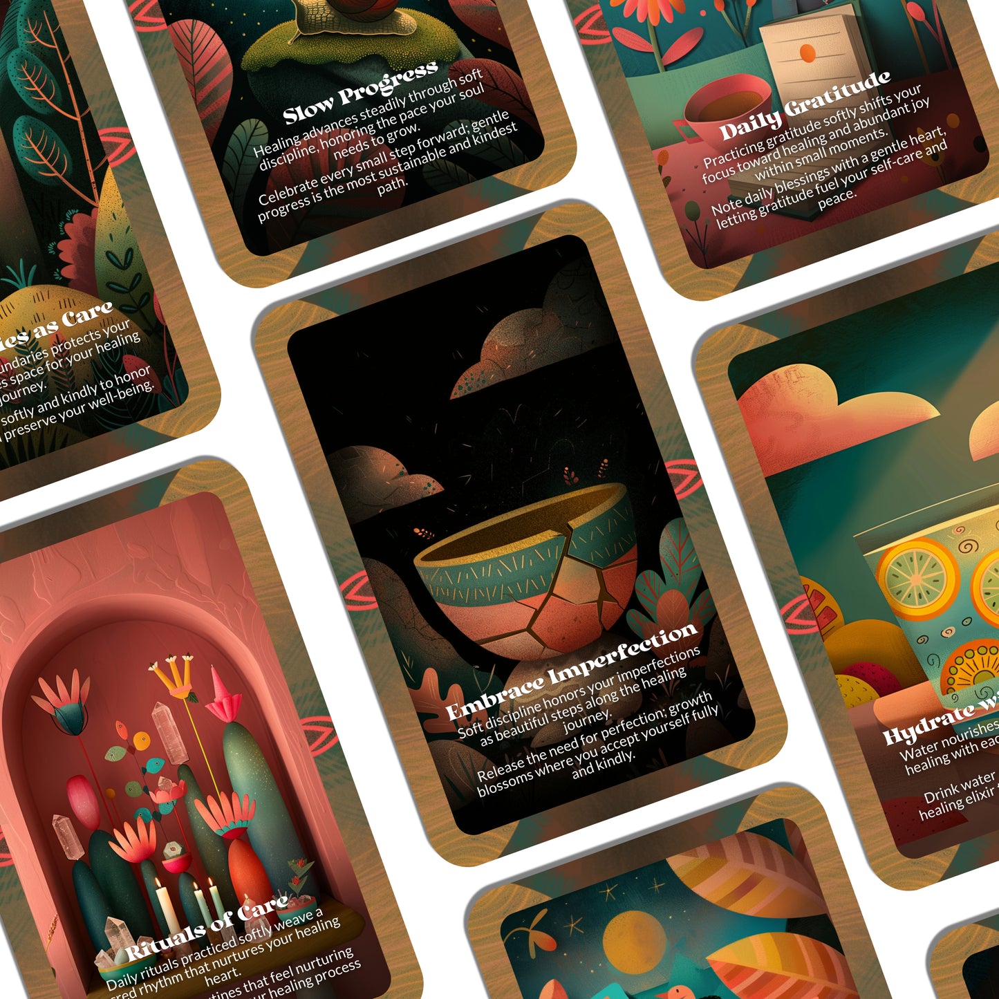 Soft Discipline – A Self-Care Oracle Deck – 22 Oracle Cards – Gentle Habits that Quietly Save You