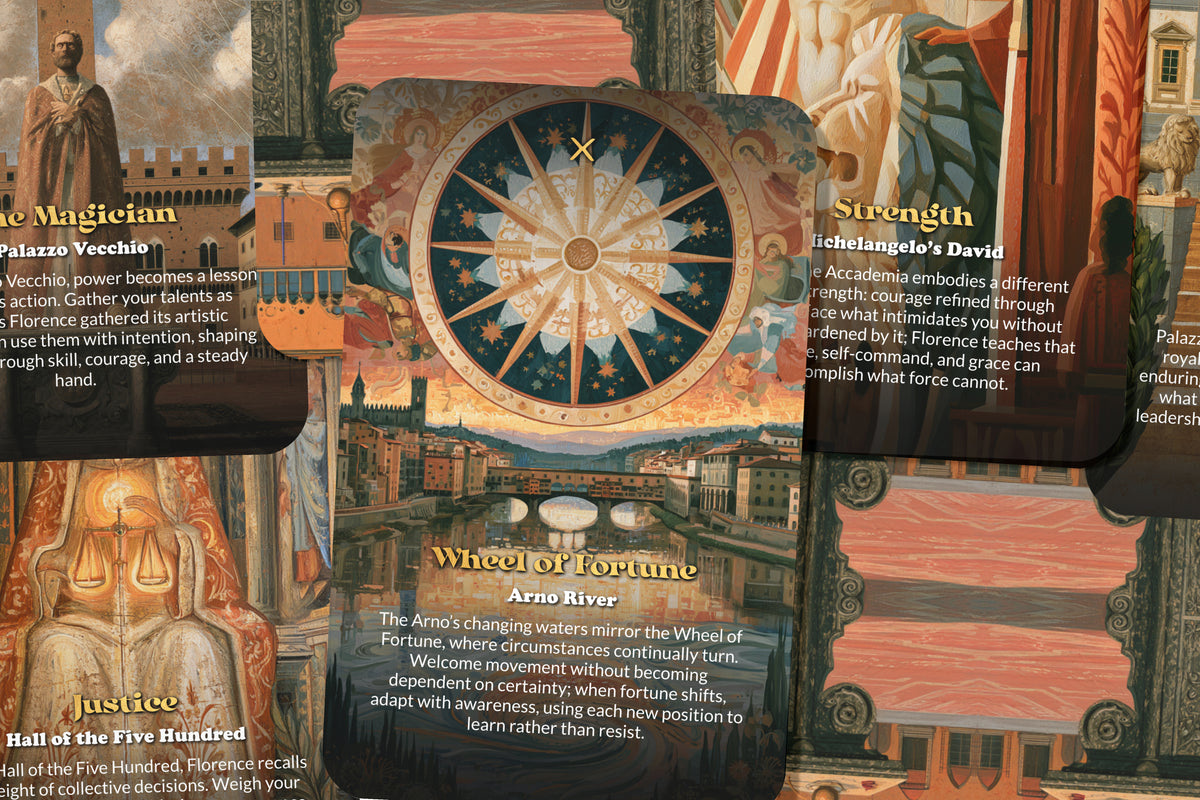 The Tarot of Florence – A Renaissance Wisdom Tarot Deck – 22 Tarot Cards – Art, Beauty, and Italian Enlightenment