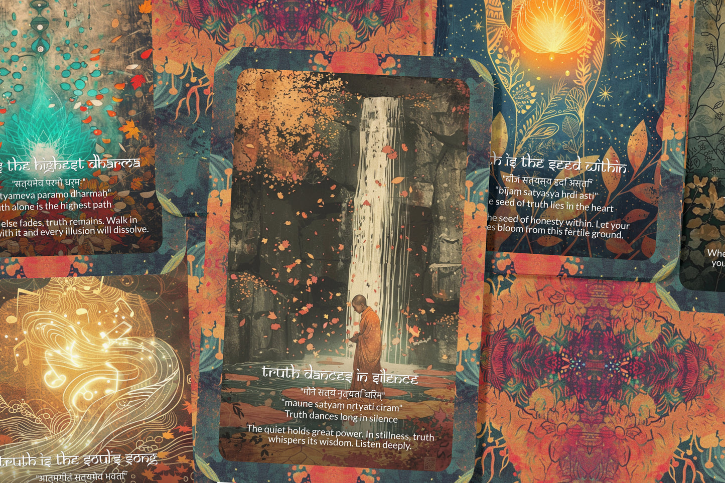 Truth Mantra – A Soul Integrity Oracle Deck – 22 Oracle Cards – Speak, Live, and Be Your Truth