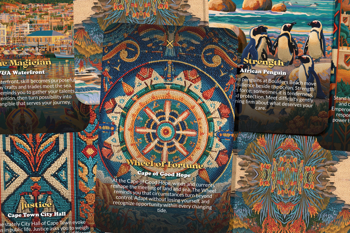 The Tarot of Cape Town – A Mountain and Ocean Tarot Deck – 22 Tarot Cards – Spirit of Table Mountain and the Sea