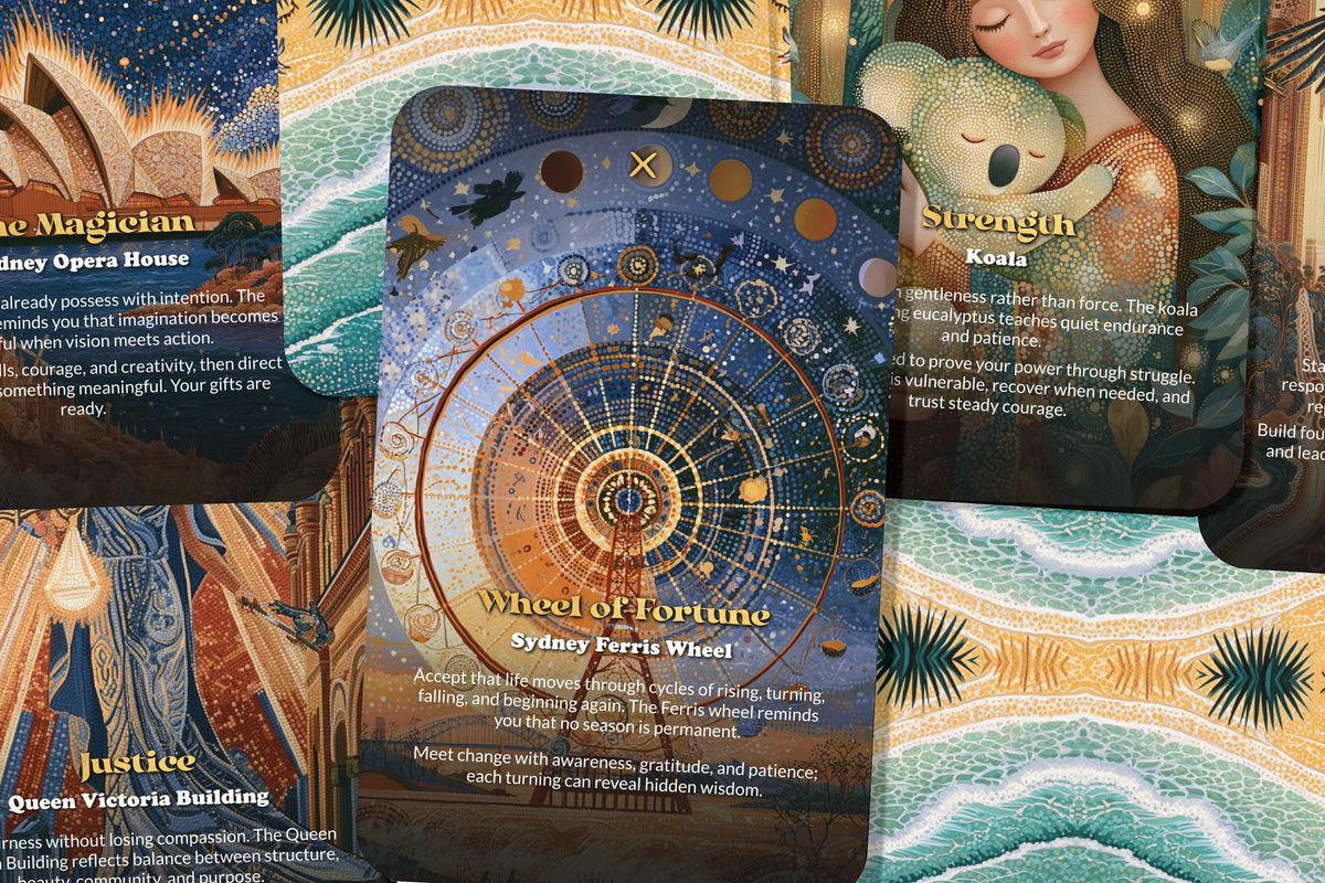 The Tarot of Sydney – An Australian Coastal Tarot Deck – 22 Tarot Cards – Harbour, Ocean, and Aboriginal Heritage