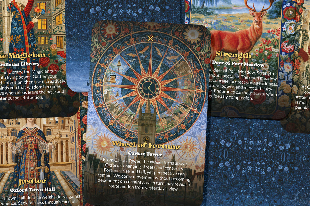The Tarot of Oxford – An English Scholarly Tarot Deck – 22 Tarot Cards – Ancient Colleges and Timeless Wisdom