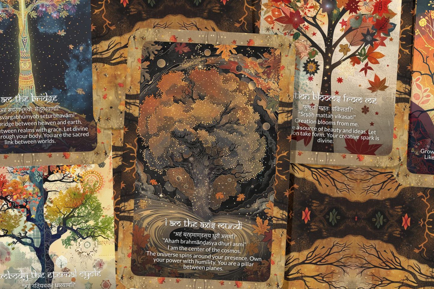 Tree of Life Mantra – A Sacred Blueprint Oracle Deck – 22 Oracle Cards – Rooted in the Cosmic Design