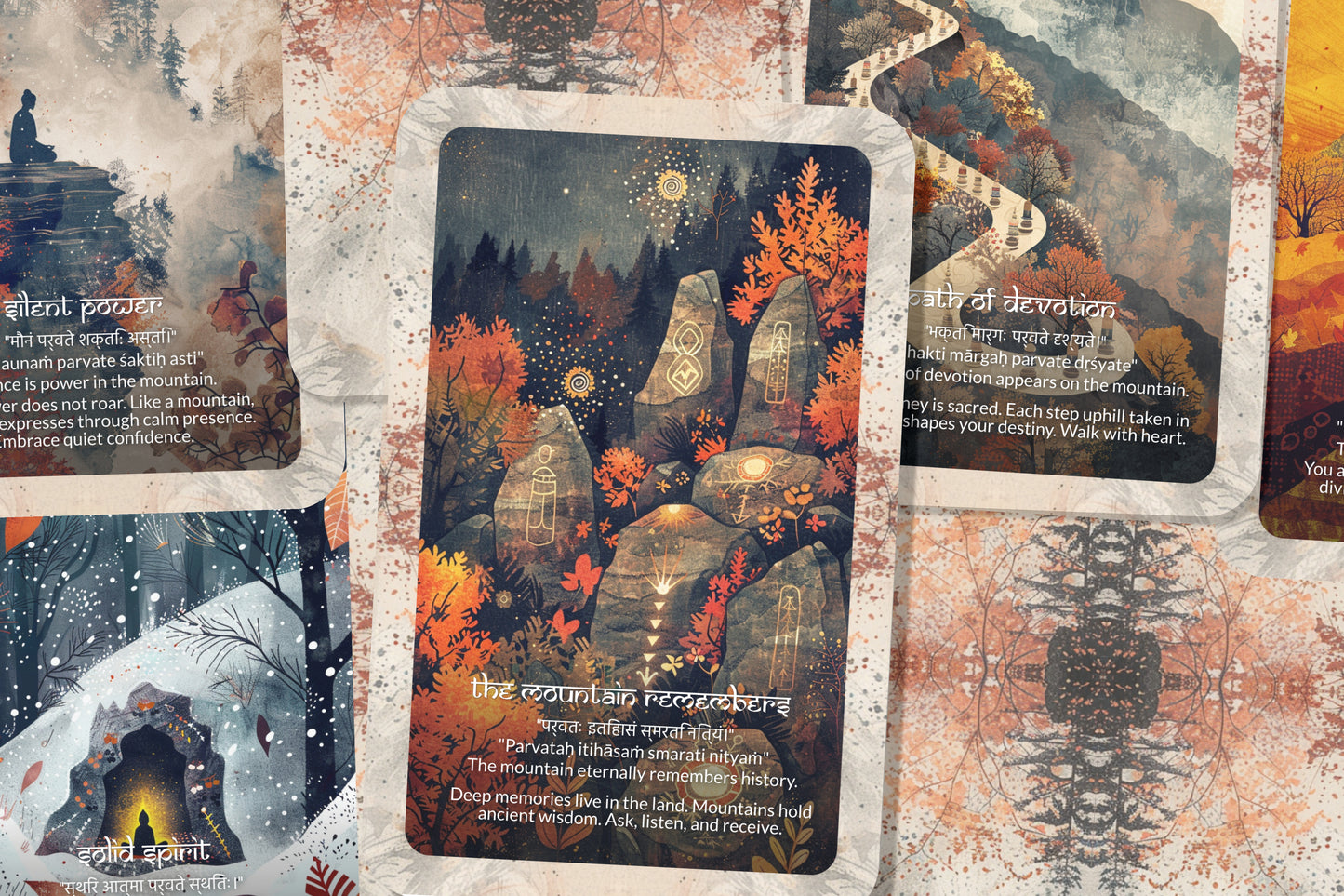 Mountain Mantra – A Resilience Oracle Deck – 22 Oracle Cards – Stability, Strength, and Stillness