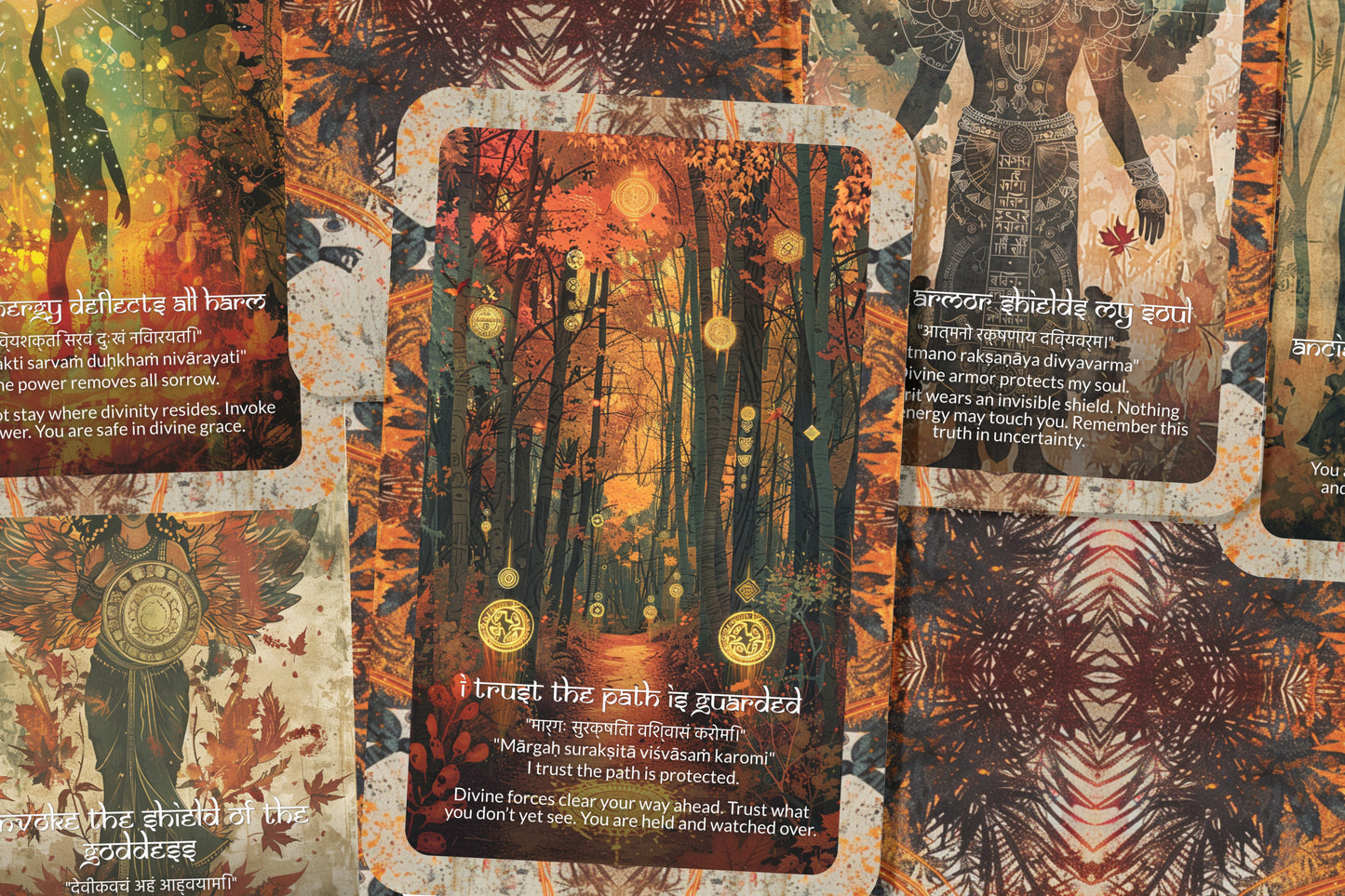Protection Mantra – A Sacred Shield Oracle Deck – 22 Oracle Cards – Boundaries of Light and Energy