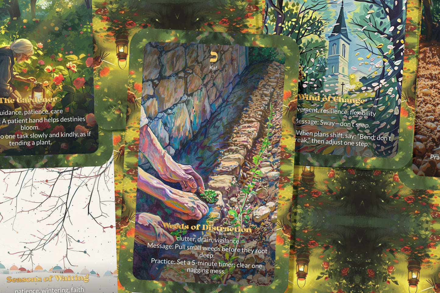 The Garden of the Souls Oracle – 22 Oracle Cards – Walk Among Living Teachings