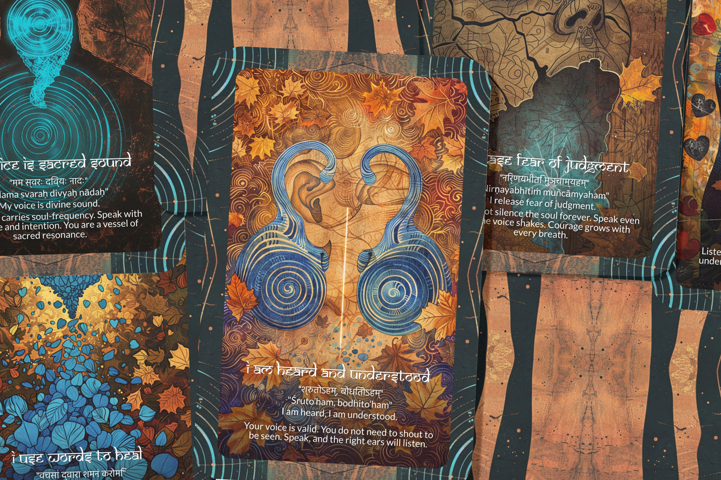 Throat Mantra – A Truth Voice Oracle Deck – 22 Oracle Cards – Speak with Clarity and Power